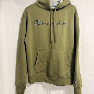 Champion Men's Green Hoodie